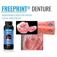 Detax Freeprint DENTURE Base Pink 385 DLP 3D Printing Resin - 500g and 1000g
